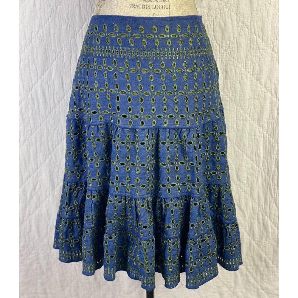 Kaktus Blue Eyelet Skirt